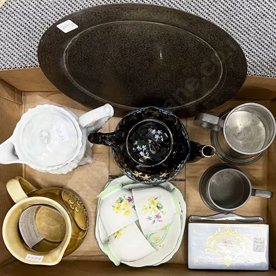 Small Box of Assorted Fancy China etc