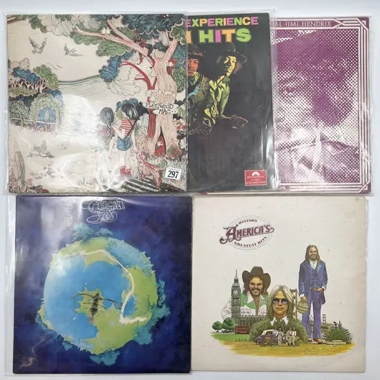 Five Assorted Vintage Vinyl Records