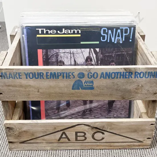 Crate of Approx. 32 Vintage Vinyl's