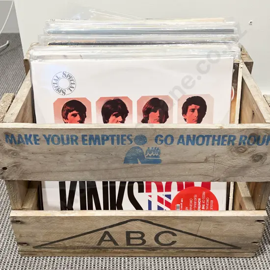 Crate of Approx. 35 Vintage Vinyl's