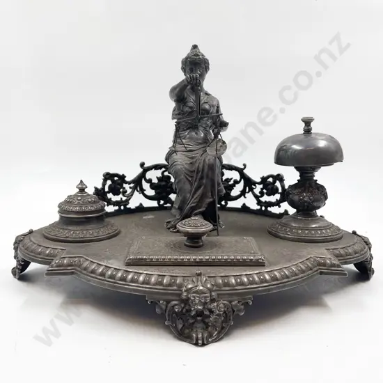 WMF Decorative Desk Stand Featuring Lady Liberty