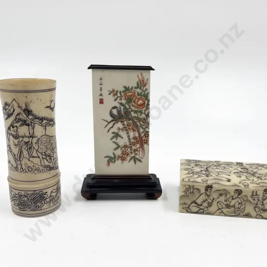 Small Bag of Assorted Ivory Ornaments