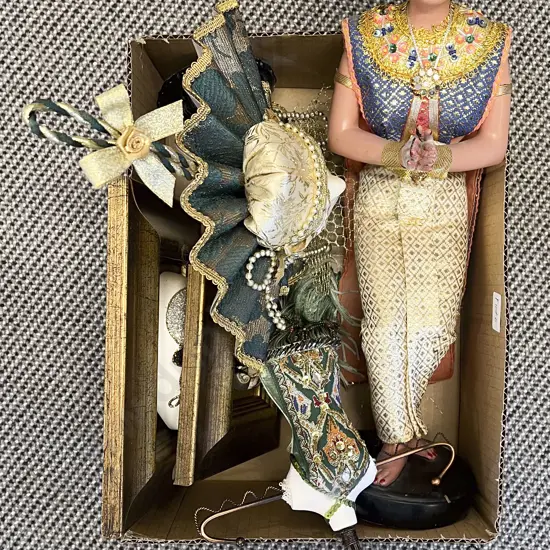 Small Box of Assorted Decorative Ornaments