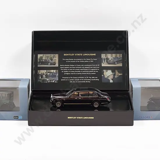 Boxed Mini Champs Bentley Limo Together with Two Oxford Model Cars