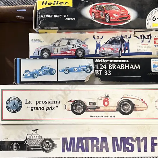 Five Assorted Kitset Model Cars
