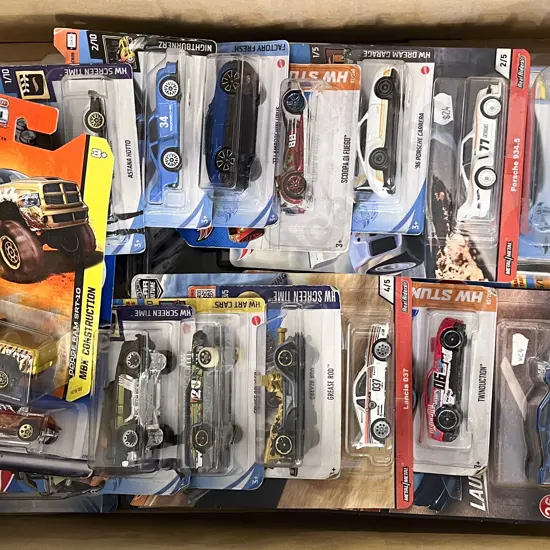 25 Boxed Hot Wheel Models