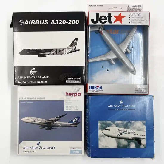 Four Assorted Airplane Models