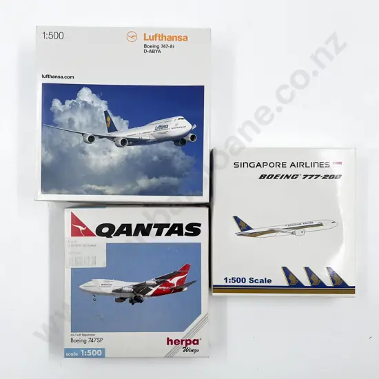 Three Assorted Airplane Models