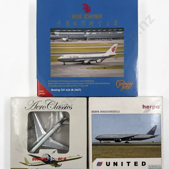 Three Assorted Airplane Models