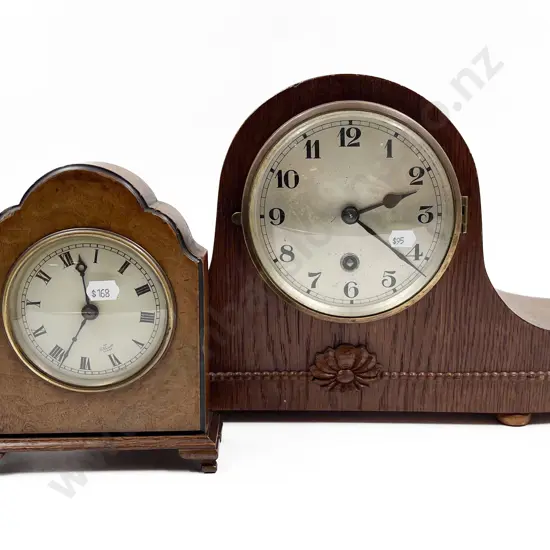 Two Assorted Mantle Clocks