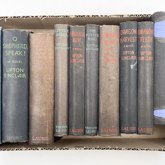 Box Quantity of Upton Sinclair Novels