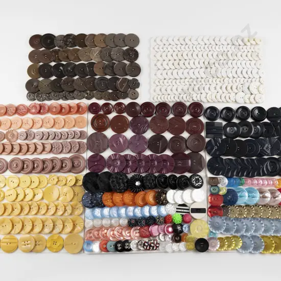 Collection Assorted Vintage Plastic Buttons