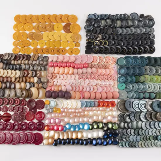 Collection Assorted Vintage Plastic Buttons