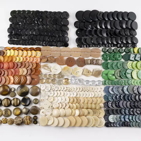 Collection Assorted Vintage Plastic Buttons