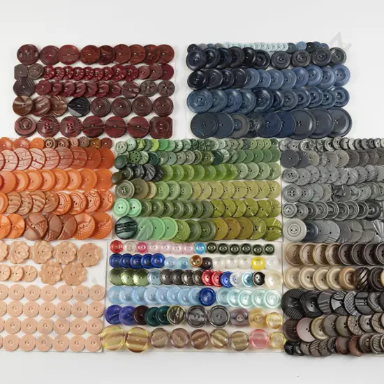 Collection Assorted Vintage Plastic Buttons