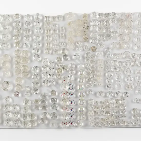 Collection Victorian Clear Glass Buttons