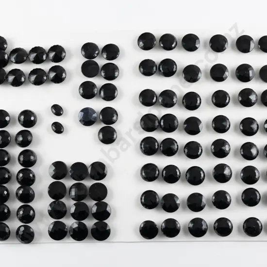 Collection Victorian Black Glass Buttons