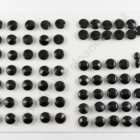 Collection Victorian Black Glass Buttons