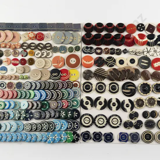 Collection Assorted Vintage Plastic Buttons