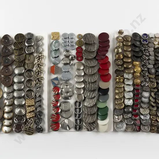 Collection Various Metal & Enamelled Buttons
