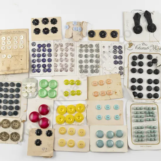 Collection Various Buttons on Full & Part Cards