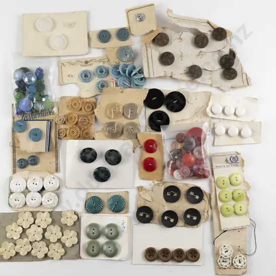 Collection Various Buttons on Full & Part Cards