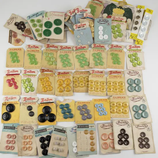 Collection Various Buttons on Full & Part Cards