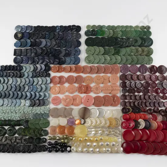 Collection Assorted Vintage Plastic Buttons