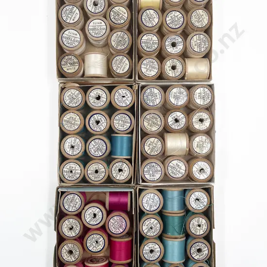 New & Used Boxed Dewhursts Cottons on Wooden Reels