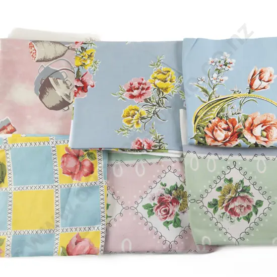 Six Mid C20th Tablecloths