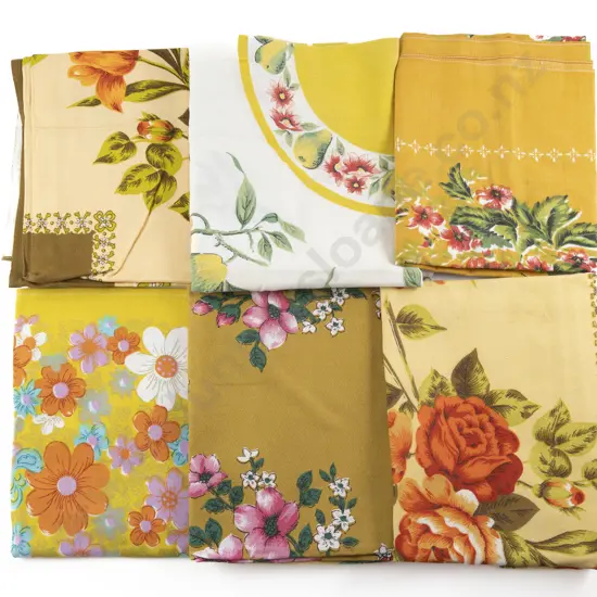 Six Mid C20th Tablecloths