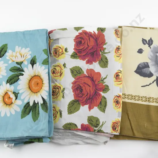 Three Mid C20th Tablecloths