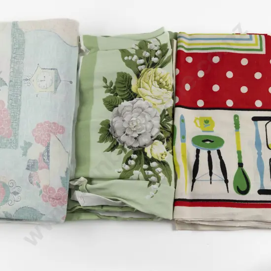 Three Mid C20th Tablecloths