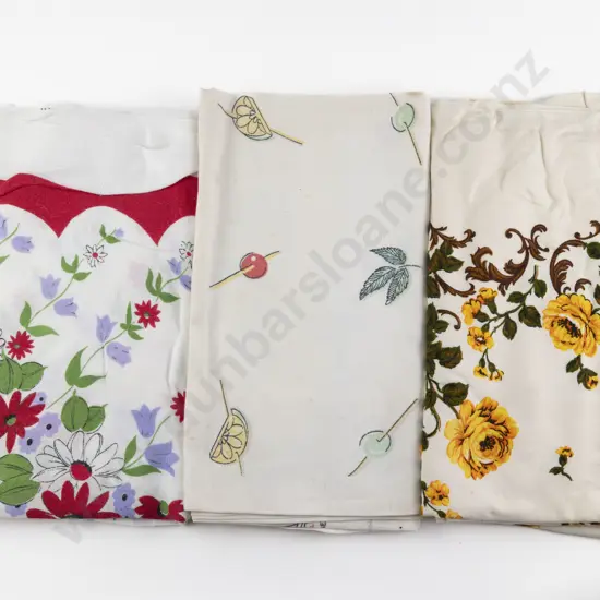 Three Mid C20th Tablecloths