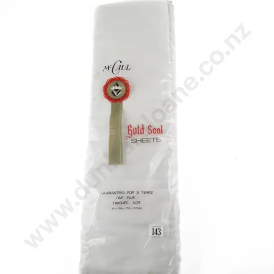 McCaul Pair Gold Seal Linen Sheets