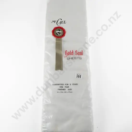 McCaul Pair Gold Seal Linen Sheets