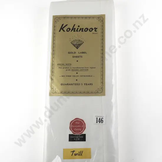 Pair Kohinoor Brand Indian Cotton Sheets