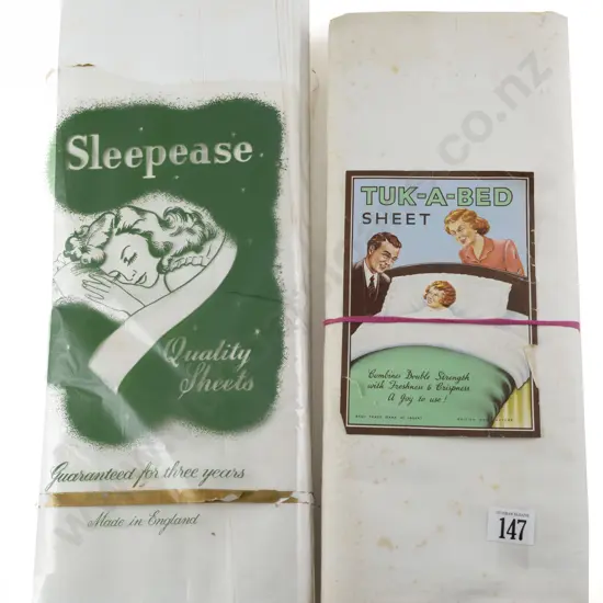 Two Pair Vintage Linen Single Sheets