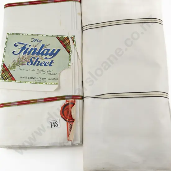 Two Pair Vintage Linen Single Sheets