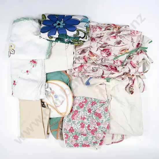 Collection Mainly Hand Embroidered Aprons & Two Pot Holders