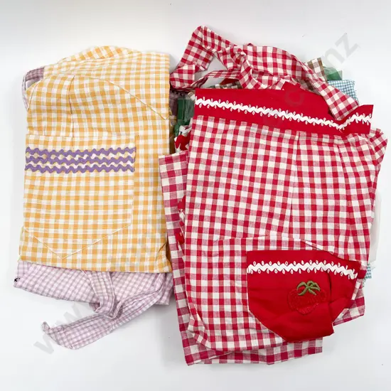 Collection Ten Vintage Gingham Aprons