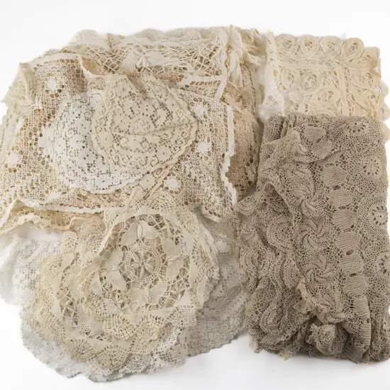 Crocheted Cotton Table Covers & Doilies