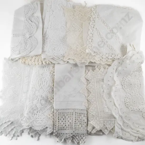 Selection of Victorian & Later White Linens