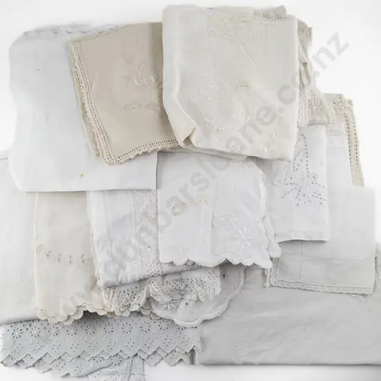 Selection of Victorian & Later White Linens