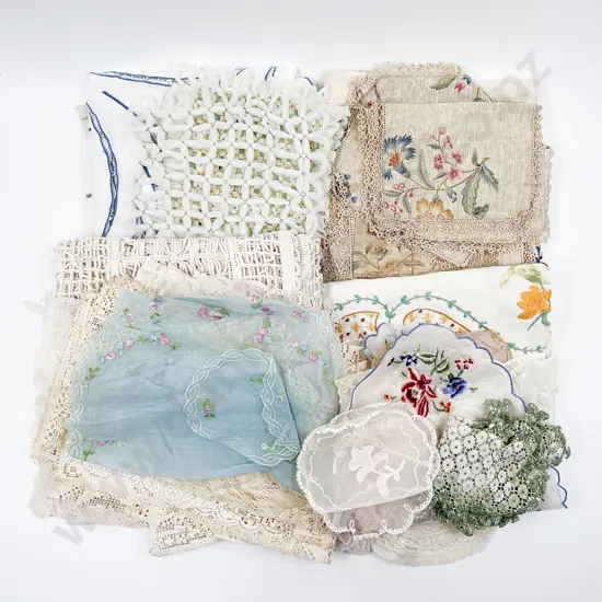 Selection Vintage Linens Table Covers & Fabrics etc