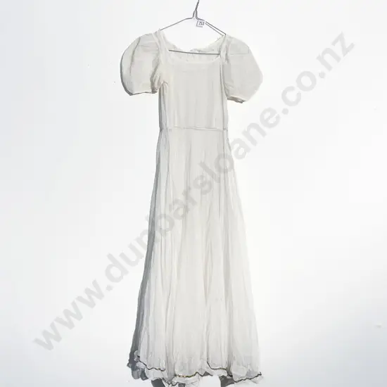 C1940's Net Full Length Bridesmaids Gown