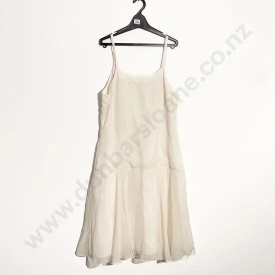 1930's Cream Chiffon Cocktail Dress