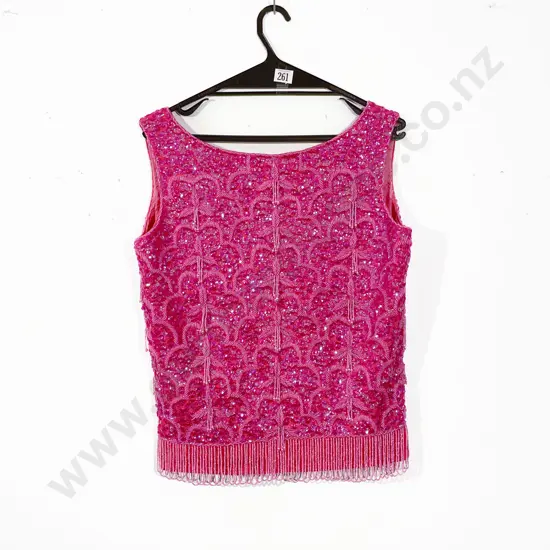 Hand Beaded Hong Kong Evening Top