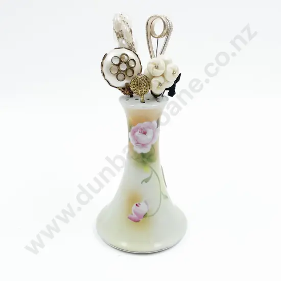 Vintage Hat Pin Holder & Various Hat Pins