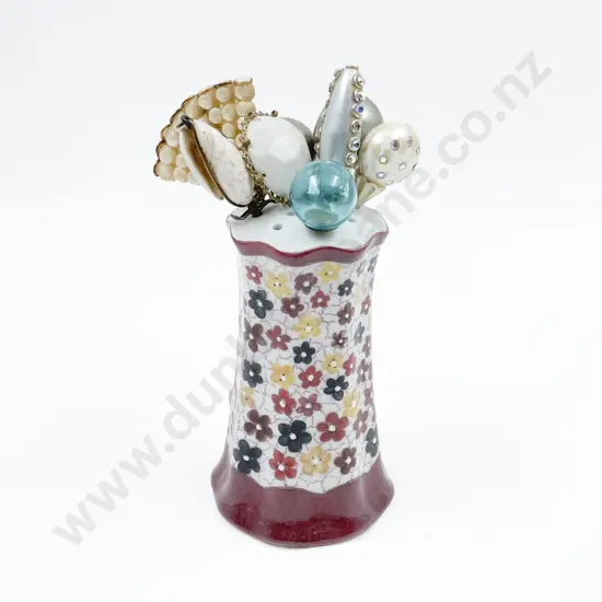 Vintage Hat Pin Holder & Various Hat Pins